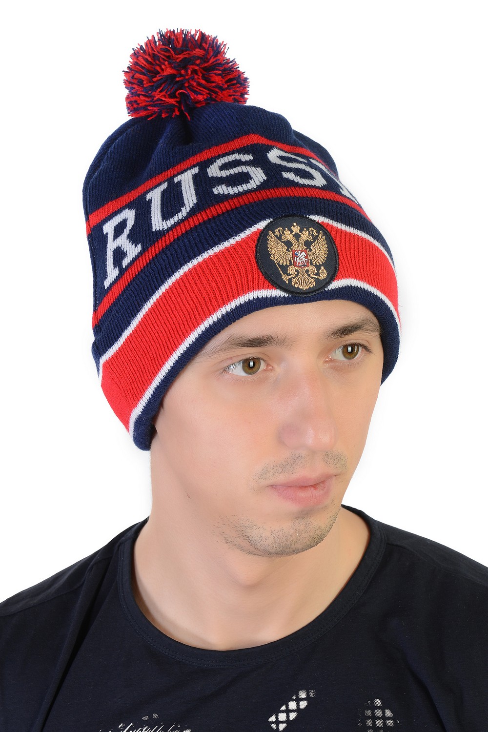 картинка Шапка Russia (с помпоном) от магазина LutchShop.ru
