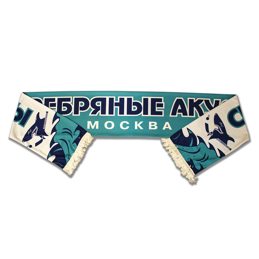 картинка Шарф Серебряные Акулы от магазина LutchShop.ru