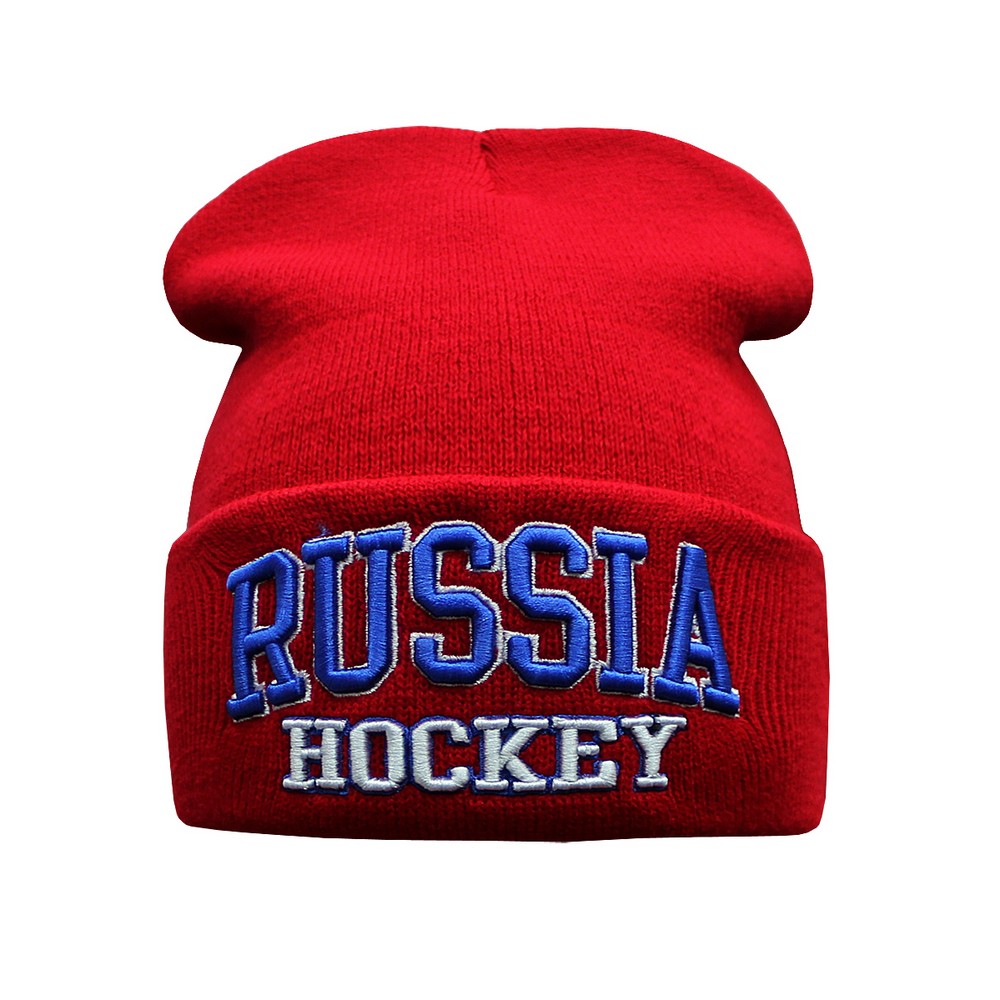 картинка Шапка Russia Hockey красная от магазина LutchShop.ru